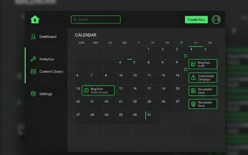 Authority Builder Pro dashboard showing automated thought leadership content for electrical industry professionals