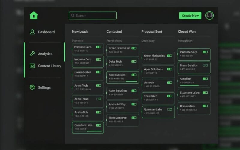Lead Gen Engine showing automated prospect identification and qualification for electrical wholesalers and distributors